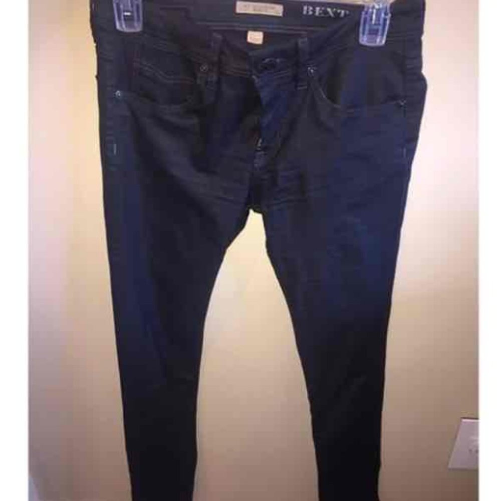 Burberry faux leather jeans pants